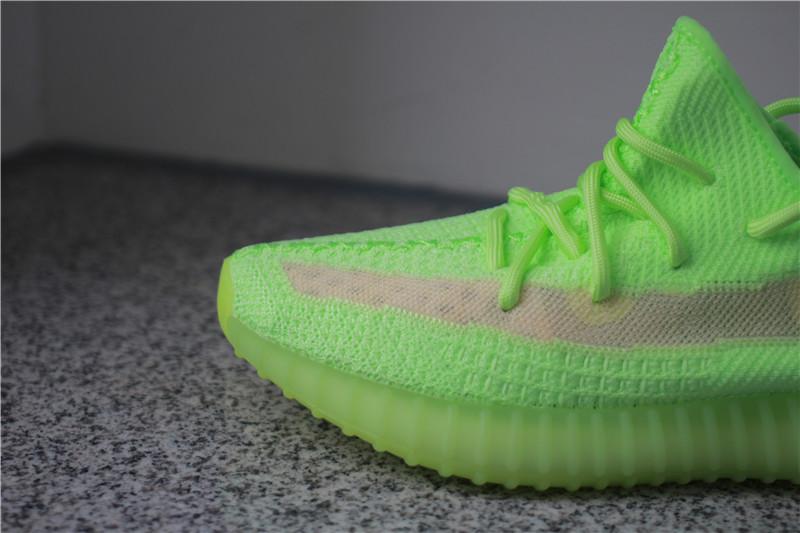 EXCLUSIVE GOD YEEZY 350 V2 GID GLOW WITH REAL PREMEKNIT FROM HUAYIYI WHICH OFFER PRIMEKNIT TO ADIDAS DIRECTLY READY TO SHIP